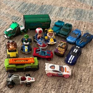 Toy cars - Super Mario and other Hot Wheels